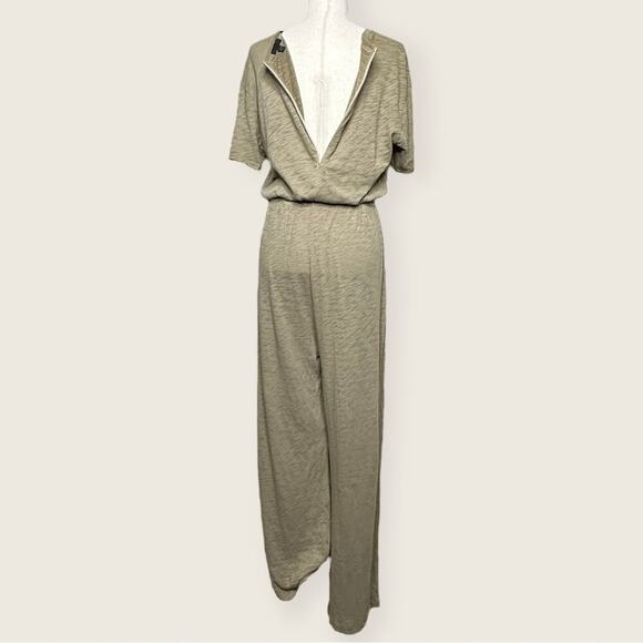 NWOT | ATM | Slub Jersey Short Sleeve Jumpsuit | Coral Stone | Medium - Picture 5 of 14